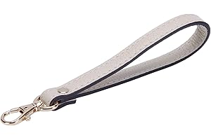 VanEnjoy Genuine Leather Keychain Wristlet Keychain Strap for Wallet Purse Clutch Cellphone Wristlet Key