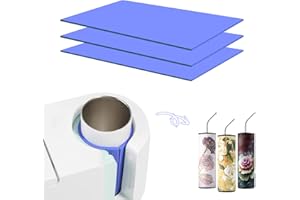 AIEX 3PCS Silicone Feuille de Silicone Sublimation Feuille de Silicone Cricut Mug Press Mug Press Machine Sublimation Print Haute Température Non Toxique (Bleu, L25 x W12cm)