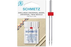 SCHMETZ | 1 Aiguille pour machine à coudre | Double Universal | 130/705 H ZWI 2.0 | Grosseur 2.0/80