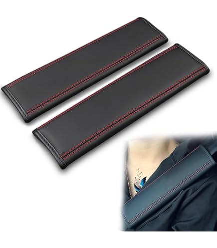 Copricintura Di Sicurezza In Pelle - 2 Pezzi Imbottiti Per Comfort, Protezione Spalle E Collo, Grigio - Foto 9