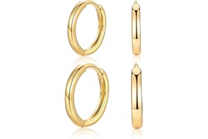 MASOP Ohrringe Silber,Creolen Silber 925 Stecker 8/10/12mm Damen Frauen Mädchen Herren