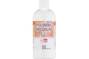 Efco Pouring Medium Fluid, Acrylique, Blanc, 500 ml