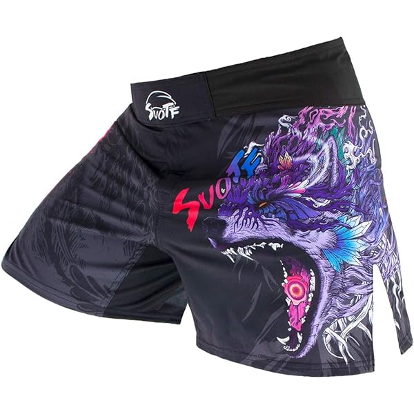 Pantaloncini MMA SMMASH - Skull Rosso Per Combattimento | BJJ Grappling UFC Uomo S-XXXL - Foto 10
