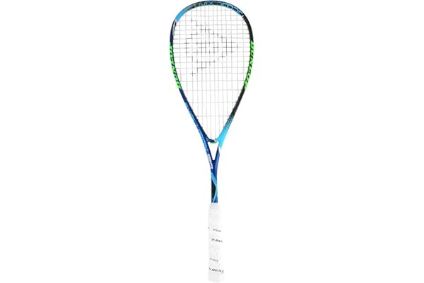 Dunlop 773252 Hyperfibre Plus Evolution Pro Nick Matthew Raquette de Squash Bleu