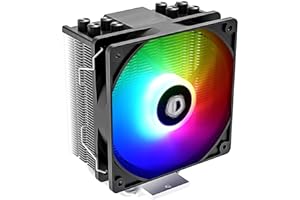 ID-COOLING SE-214-XT ARGB CPU Cooler 4 Heatpipes CPU Air Cooler Addressable RGB Light Sync with Motherboard(5V 3-PIN Connector) CPU Fan for Intel/AMD, LGA 1700 Compatible