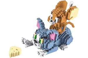 RSVT 1524 PCS Diamond Building Blocks, Y El Gato Ratón Juego, Animado Clásico De Dibujos Animados Tom Y Jerry, Modelo Mini Ladrillos Padre-Hijo Interactiontoys para Regalo