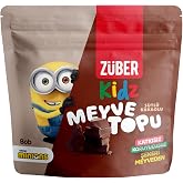 Z&uuml;ber Kidz S&uuml;tl&uuml; Kakaolu Meyve Topu 42g x 12 Adet