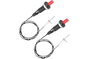 VISSQH 1 a 2 Kit de Encendedor Piezoeléctrico,pulsador Encendedor de Chispa Piezoeléctrico,con cable para chimeneas de gas, hornos(2 Piezas)