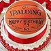 Produktbild Cannellio Cakes Kuchendekoration Basketball Happy Birthday, 19,1 cm, vorgeschnitten, essbar
