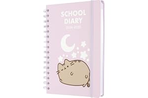 Grupo Erik Pusheen Diary 2024-2025 | Back To School 12 Months A5 Academic Diary 2024-2025 Week To View | August 2024 - July 2025 | Mid Year Diary 2024-2025 With Stickers | Pusheen Gifts
