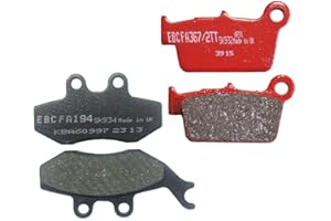 UK-MOTORS EBC Bremsbeläge Set vorne + hinten passend für Beta Alp 125 200 RR 50 Enduro Motard RR125 Urban