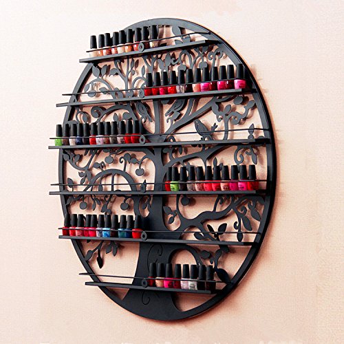 AISHN 5 Etagen Organizer Display Rack Aufbewahrung konzipiert von Tree of Life Schwarz - 4