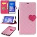 Produktbild Lonchee Huawei Honor 6X Wallet Tasche Brieftasche Schutzhülle,Liebesschnalle Farbabstimmung Design Hochwertige PU Leder Folio Tasche Case Hülle im Bookstyle mit Standfunktion Kredit Kartenfächer Abnehmbare Handschlaufe(Rosa)