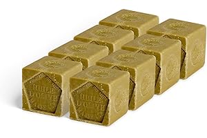 La Corvette Cube de Savon de Marseille Olive - Sans emballage - Lot 8x300g