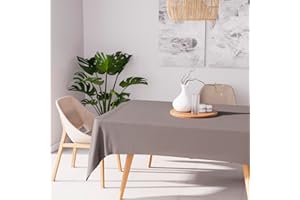 Soleil d'ocre Tovaglia Antimacchia, Marrone, 140 x 200 cm