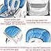 Sungle® Multifunctional Foldable Baby Highchair Adjustable Chair 6 Colours (Blue)