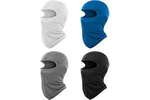 Bohoray 4Pcs Balaclava Ski Face Mask, 4 Colors UV Protector Scarf, Multi-Purpose UV Protection for Men and Women, Breathable Mask for Motorcycle Cycling Outdoor Sports