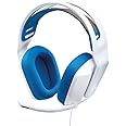 Logitech G335 Lightweight Gaming Wired Over Ear Headphones with Mic Flip to Mute 3.5Mm Audio Jack, Memory Foam Earpads, Compa