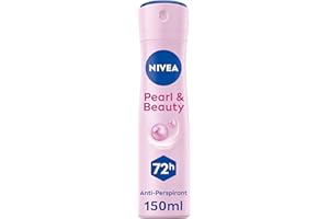 NIVEA Pearl & Beauty Anti-Perspirant Deodorant Spray (150ml), Women's Deodorant Spray with 72H Sweat and Odour Protection, Anti-Perspirant for Women with Pearl Extracts