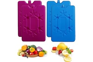 KARELLS Elementi Refrigeranti,Ghiaccio per Borsa per Frigo,Freeze Board,4 Borsa Frigo da 200 ml Riutilizzabili,Mattonelle Refrigeranti,per i Viaggi e Il Campeggio,Mantenere Freddi cibi e Bevande