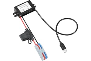 MZHOU DC 12V/24V to 5V 3A USB C Buck Converter Type-C Interface 15W Step Down Charging Module Waterproof Power Adapter Compatible with CCTV Dash Cam Fire Tablet