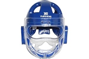 kowaku Enfants Adultes Karaté Respirant Head Protection Face Grappling Head Guard,