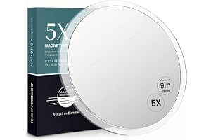 Mavoro 23 cm förstoringsspegel med 3 starka sugkoppar