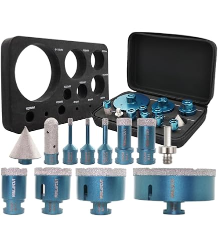11-teiliges Fliesenbohrer-Set – Lochsäge Kronenbohrer 19–64 Mm Von Vago-Tools