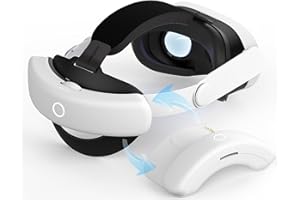 Sonicgrace S3 Duo Kompatibel mit Meta Quest 3/3S Head Strap mit (2X8000mAh) Akku, 2 Ersatz Akkupack mit Magnetisches Ladedock, Verstellbarer Komfort VR Elite Strap Ersatz für Quest 3/3S Zubehör