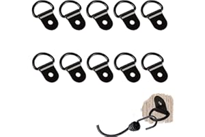 Traction Anneaux Arrimage, D Anneaux D'arrimage, Anneaux D'arrimage en D Ancrage, Anneaux D'arrimage à Anneau en D, D Forme Ancrages Arrimage Anneaux pour Le Transport de Camions Remorques, 10 Anneaux