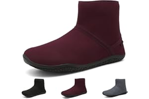 Wizshoe Barfußschuhe Frühling Damen Stiefel Herren Breite Zehenbox Boots Schuhe Gr.37-45