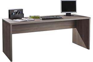 COMPOSAD | Scrivania della Linea DISEGNO, Scrivania PC, Scrivania Moderna, Dimensioni (LxAxP) 178,20x74,50x69 cm, Colore Rovere Sonoma, per Studio, Ufficio, Cameretta, Made in Italy