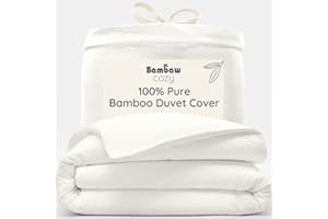 Bambaw Chłodząca pościel 155 x 220 cm, miękka i przyjazna dla środowiska, poszwa na kołdrę dla alergików