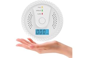 EIBEST Carbon Monoxide Detector, Carbon Monoxide Alarm, Detector With Led Display Screen, And 85 Decibel Sound And Light Alarm