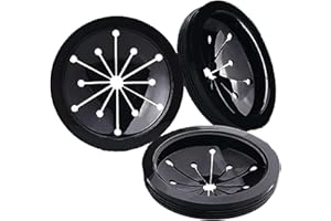 DAKEXIONG 3 Pezzi 8,9 cm Protezione Antischizzi per Lavello da Cucina, Collare di Scarico, Parastiti, Tappi Multifunzionali per Dispositivi di Smaltimento Rifiuti GE, Whirlaway, Sinkmaster, Waste King