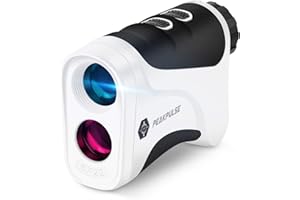 PeakPulse Rangefinder Golf 656 Yards Rangefinder with Flag-Lock, 6X Magnification,Vibration,Distance Measurement,The Most Suitable Gift for golfers