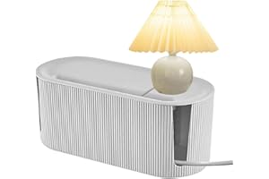 Anloximt Boîte d'Cordons d'alimentation Boîte Gestion câbles Boîte Rangement Cordons Cache-Cordon Boîte d'organisation Cache-Cordon pour téléviseurs Ordinateurs