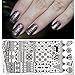 Born Pretty Rectangle Christmas Stamping Plate Snowflake Heart Manicure Nail Art Plate Harunouta L029