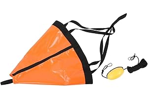 Cosiki Compras Locas Ancla para Barco de Pesca, Flotador de Pesca portátil para Barco de 24 Pulgadas / 60 cm, Caucho para yate(Orange)