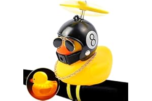 TOMEDEKS Sonnette Velo, Klaxon Velo, Canard en Plastique, Sonnette Velo Adulte, Sonnette Velo Enfant, Accessoire Voiture Rigolo