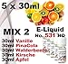 Produktbild 5 x 30 ml E-Liquid - No. 531 HQ - MIX 2 - Vanille PinaCola Wald-Erdbeere Kirsche Apfel - 0,0mg Nikotin - MADE in GERMANY