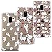 Produktbild 3 Stück Hülle für Samsung Galaxy S9, Edaroo Ultradünn Niedlich Cute Bunte Muster Durchsichtig Kristal Flexible Tpu Silikonhülle Cartoon Tiere Handyhülle Rückseite TPU Bumper Protective Case für Samsung Galaxy S9