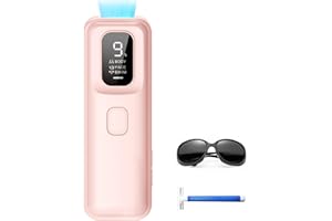 TIIMAGIC IPL Geräte Haarentfernung Laser - Schmerzfreie IPL Haarentfernungsgerät mit 9 Energiestufen 999,900 Lichtimpulse für Zuhause, Körper, Gesicht, Bikinizone und Achselhöhlen Hellrosa