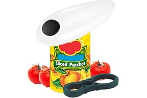 WHJC Elektrischer Dosenöffner,One Touch Dosenöffner Automatische 360° Drehung Dosenöffner für Senioren,Köche,Kinder