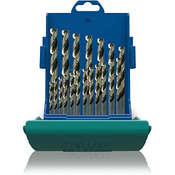 Heller Tools HSS-G Super Stahlbohrer Set 19-teilig – DIN 338 RN, Durchmesser 1-10 Mm In 0,5 Mm Schritten