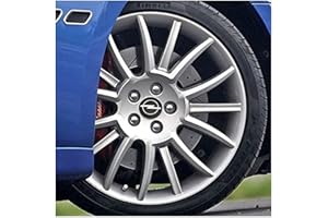 AKXBEFU 4 pièces Cache-Moyeux pour Opel Astra H G J Insignia Mokka Zafira Corsa 64MM, Centre de Jante Capuchons, Cache Moyeu Centre de Roue, Bouchon de Jante, Enjoliveur de Voiture