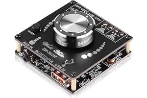 KOLRID Bluetooth Verstärker Mini Verstärker Platine - 2.0 2X50W 5V-24V Audio Verstärker Modul mit App-Steuerung Power Amplifier für Home Theater Lautsprecher (101)
