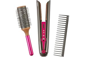 Set de peluquería Casdon Dyson Corrale | Plancha de Pelo de Juguete Segura para niños a Partir de 3 años | ¡con Luces y Sonidos realistas!