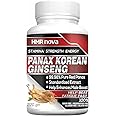 HMR NOVA Ginseng Powder, Panax Korean Red Ginseng Standardized Organic Root Extract With Ginkgo Biloba, And Bioperine As Dietary Supplement To Boost Energy- 220 GM (Pack 1)
