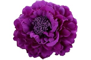 ZUMUii Butterme Clip Multicolor in Chiffon Fiori Petalo Clip Clip Bow Clip Barrettes Accessori Alligator Clip Bambini Headwear Copricapo Flower Bow Hairclip (Dark Purple)